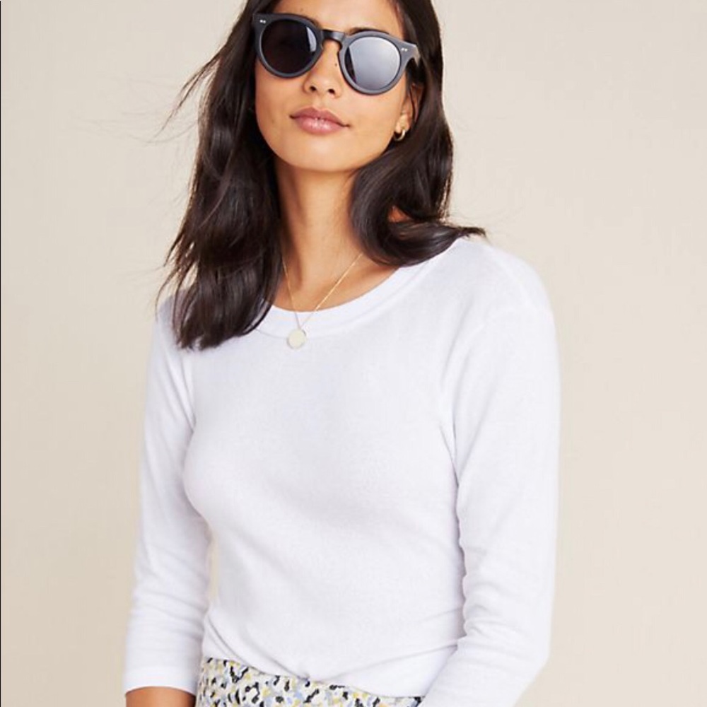 Michael Stars by Anthropologie White Shine Tee